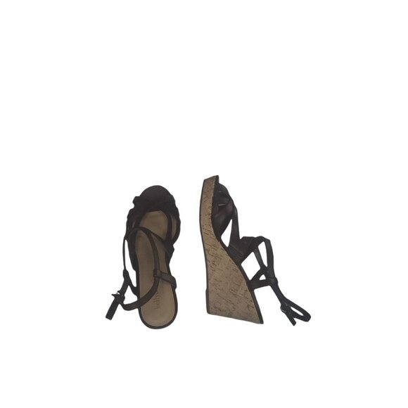 Kelly and Katie Wedge Sandals Women Sz 9 Strappy Brown Boho Summer‎ Espadrille - Picture 5 of 6